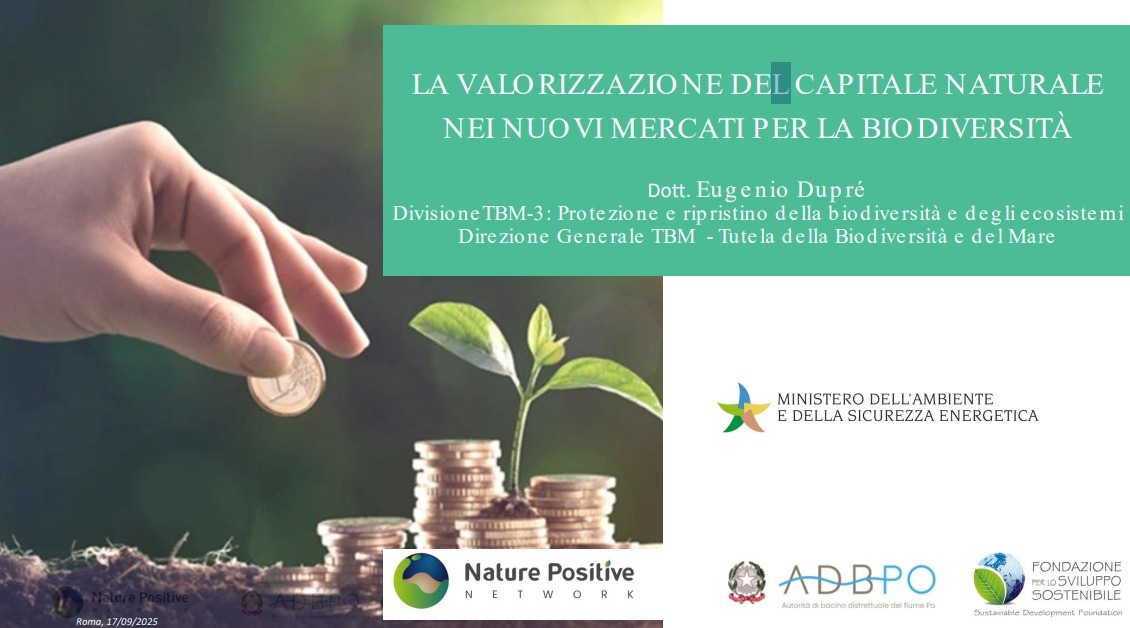 La valorizzazione del capitale naturale nei nuovi mercati per la biodiversità