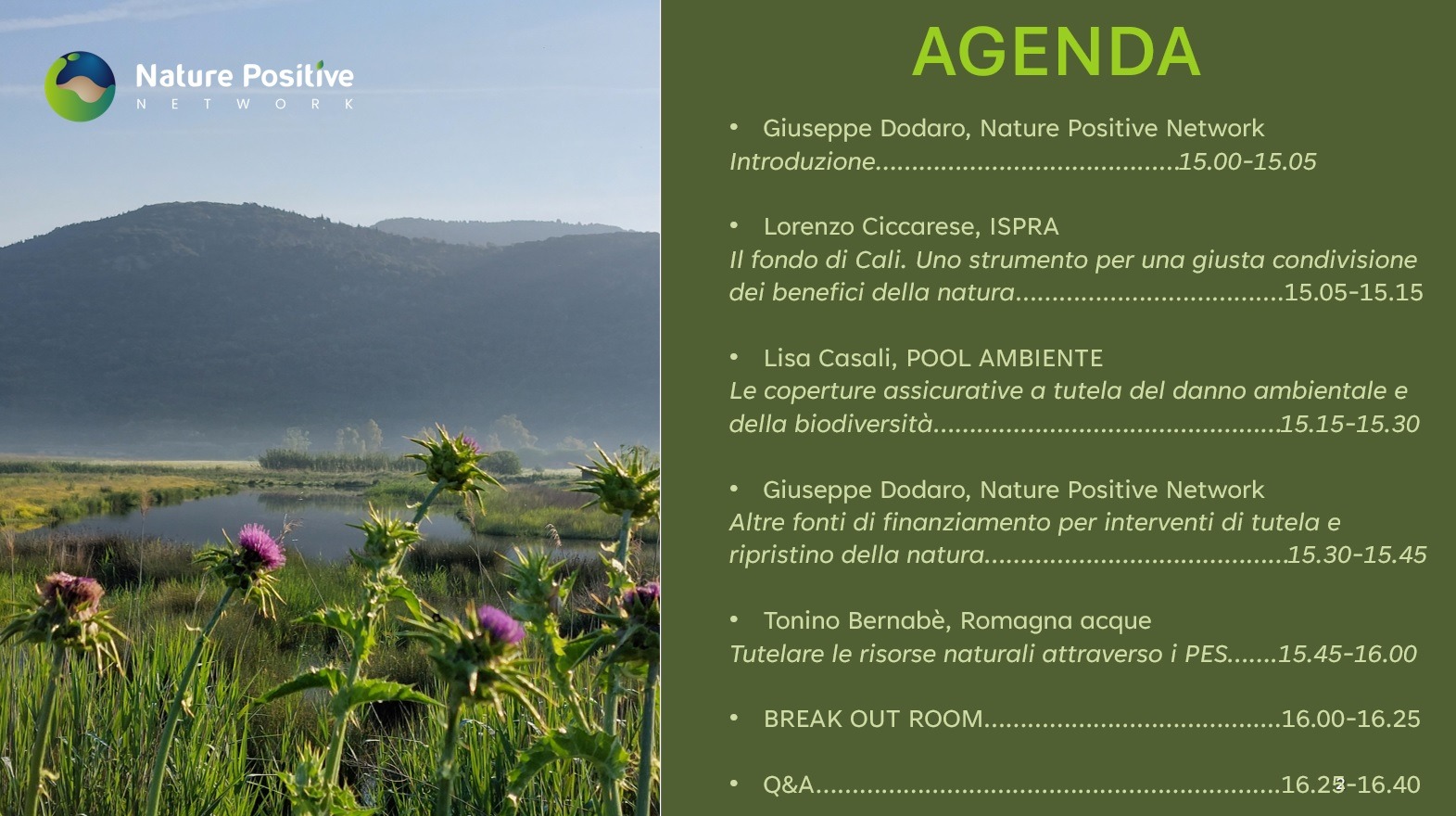 Strumenti finanziari e programmi europei sulla natura